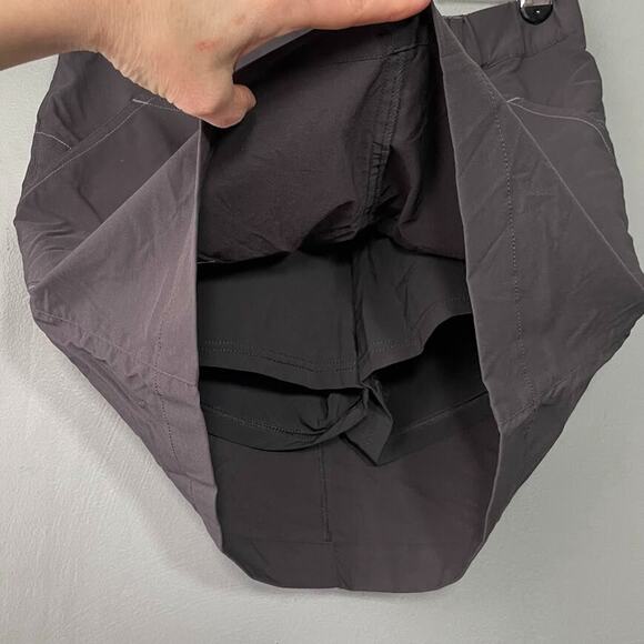 Eddie Bauer Sport Active Fit Size Medium Short Gray Skort Skirt Attached Shorts - Picture 3 of 11